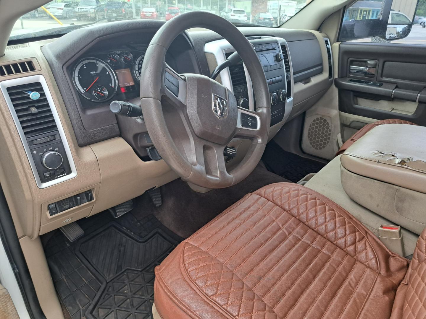 2011 White /BEIGE Dodge Ram 2500 Power Wagon Crew Cab 4WD (3D7UT2CL4BG) with an 6.7L L6 OHV 24V TURBO DIESEL engine, AUTOMATIC transmission, located at 1181 Aurora Rd, Melbourne, FL, 32935, (321) 241-1100, 28.132914, -80.639175 - Photo#4